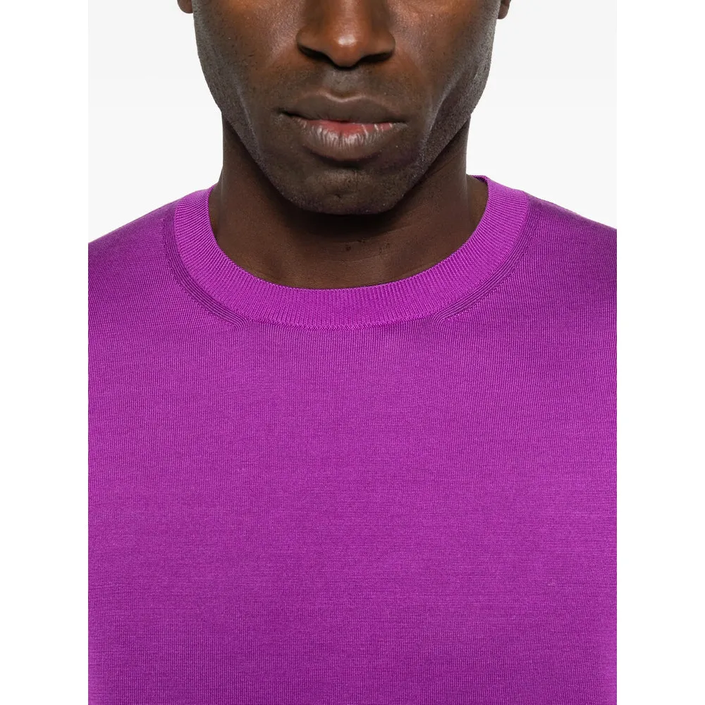 Crew Neck Sweater in Purple Silk sold by Lord & Taylor product image thumbnail 4
