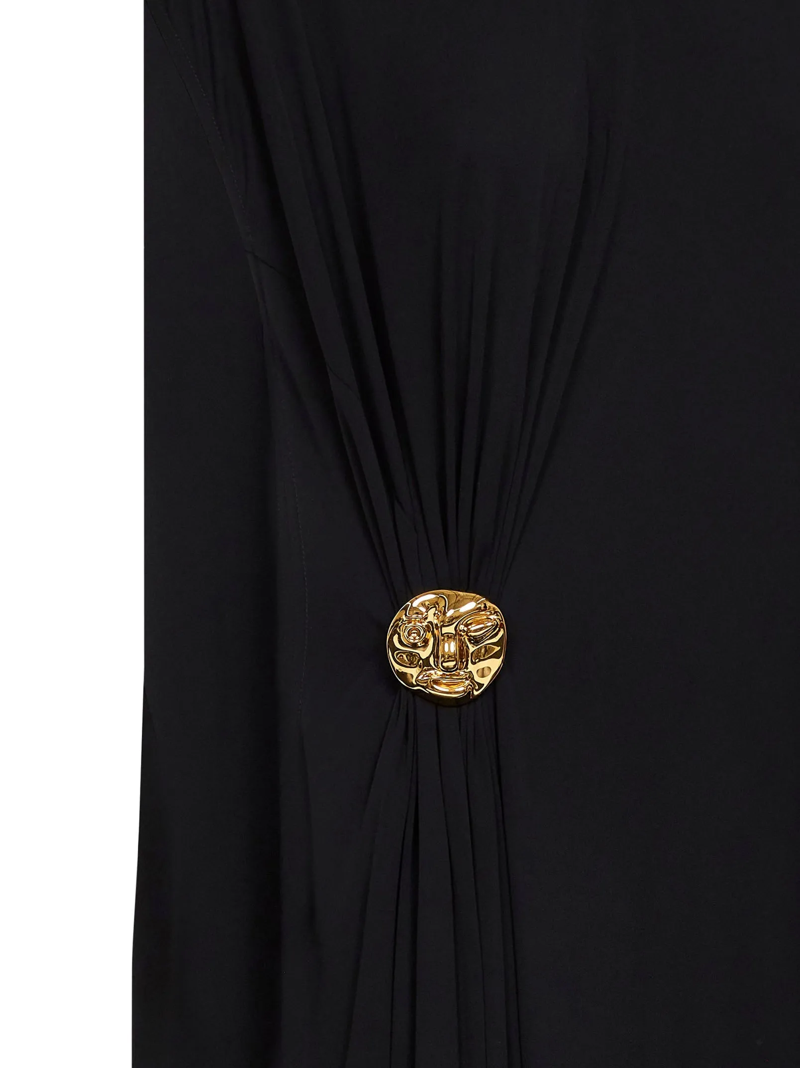 Dress Asymmetric Crepe Viscose Black sold by Lord & Taylor product image thumbnail 3