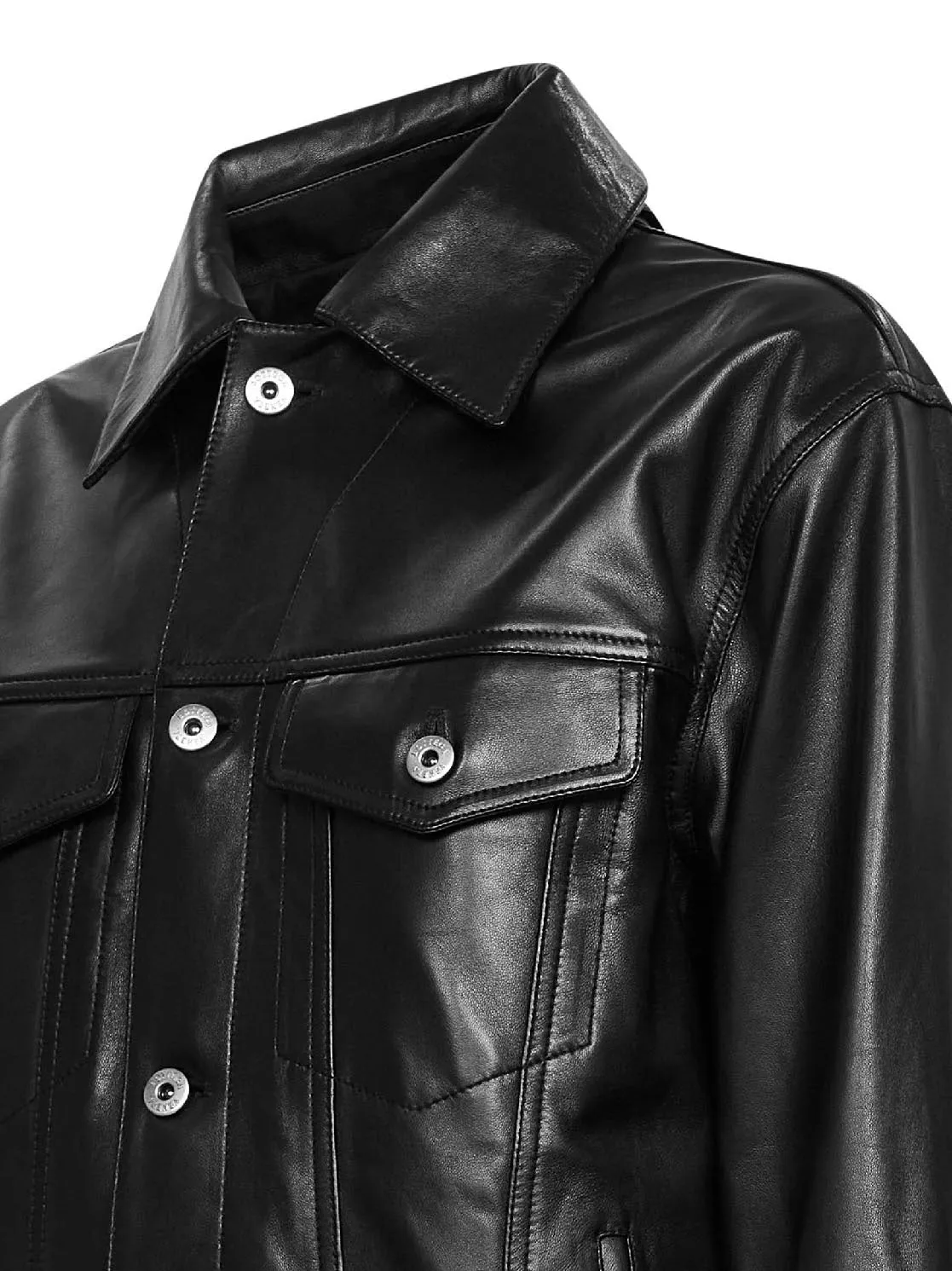 Leather Jacket Nappa with Intrecciato Bandana sold by Lord & Taylor product image thumbnail 3