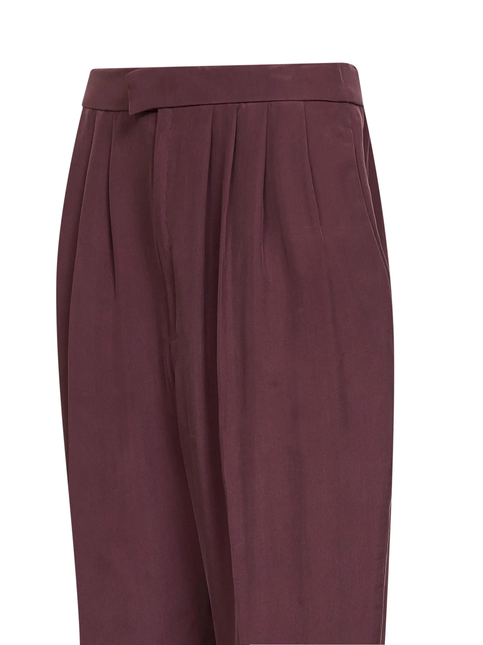 Silk Trousers Aubergine sold by Lord & Taylor product image thumbnail 3