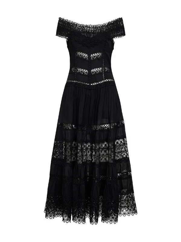 Dress Amaira Black Voile made by Lord & Taylor