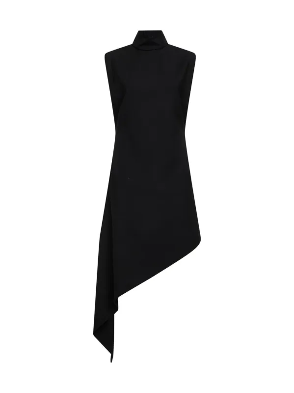 Dress Wool Gabardine Black made by Alaia