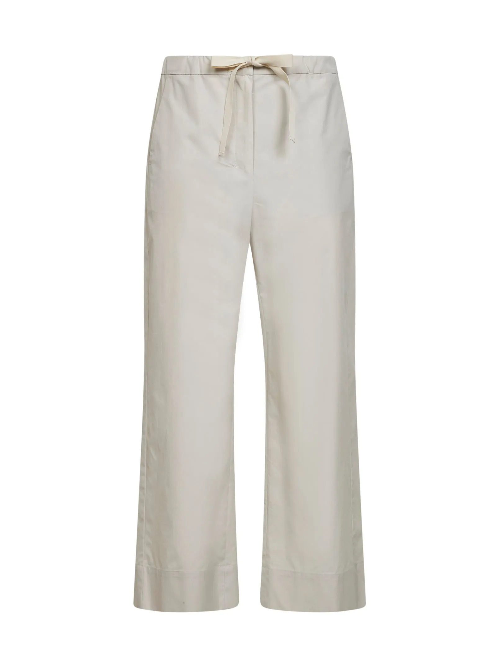 Straight-leg Trousers SMMARGENTO White Poplin sold by Lord & Taylor