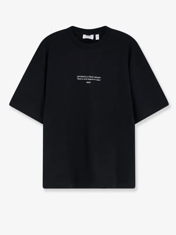 T-shirt Statement Cotton Black made by Off-White