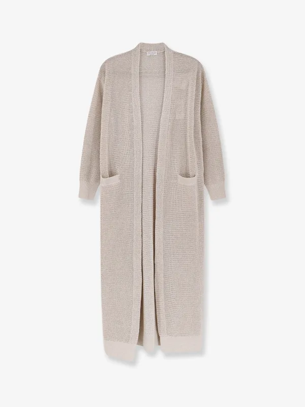 Long Cotton and Viscose Cardigan made by Brunello Cucinelli