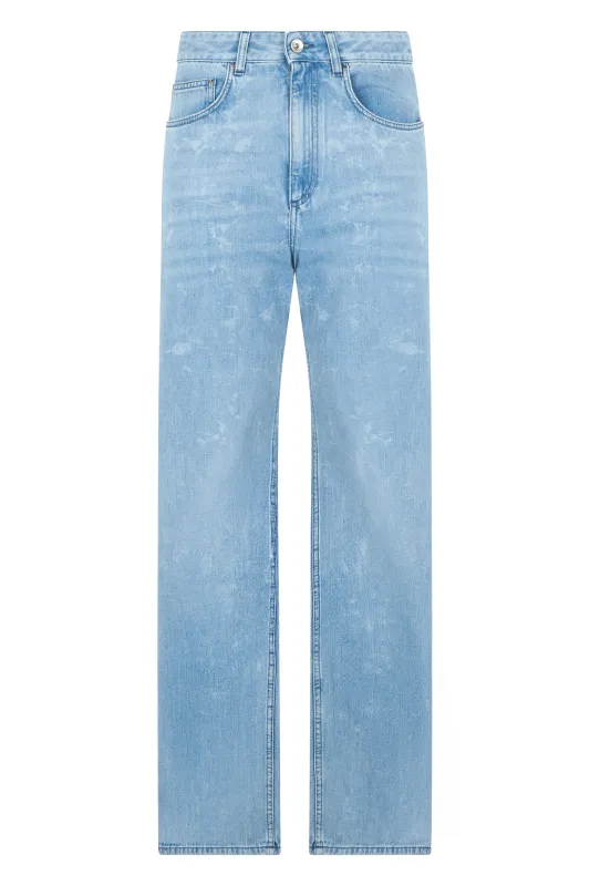 Straight-Leg Jeans Light Blue made by Rabanne