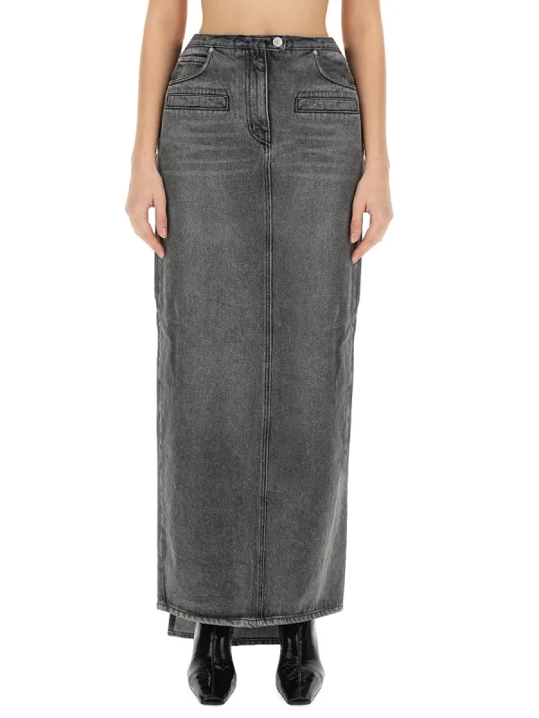 Denim Skirt in Grey made by Courreges