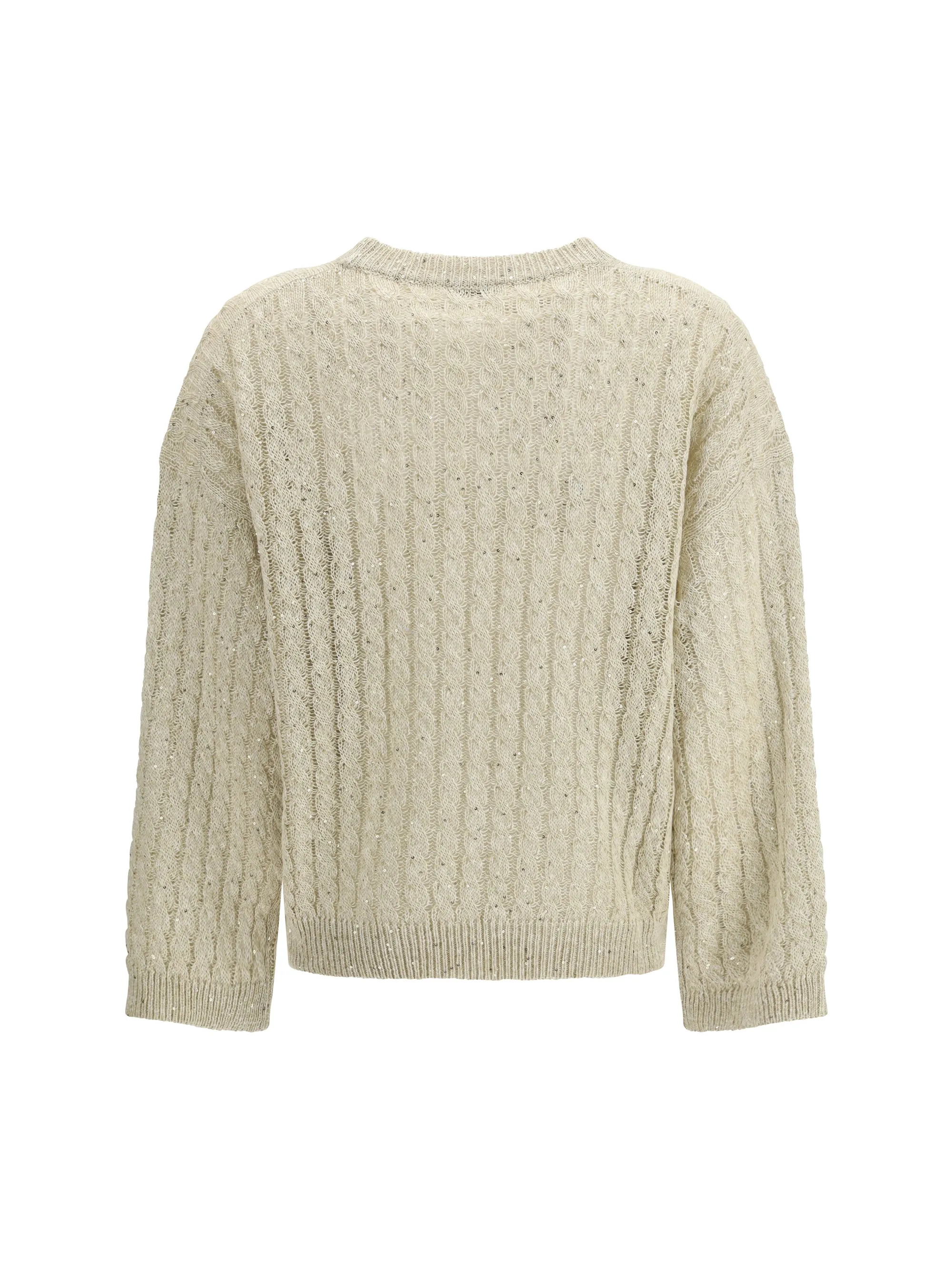 Linen Sweater Dazzling Cable Beige sold by Lord & Taylor product image thumbnail 3