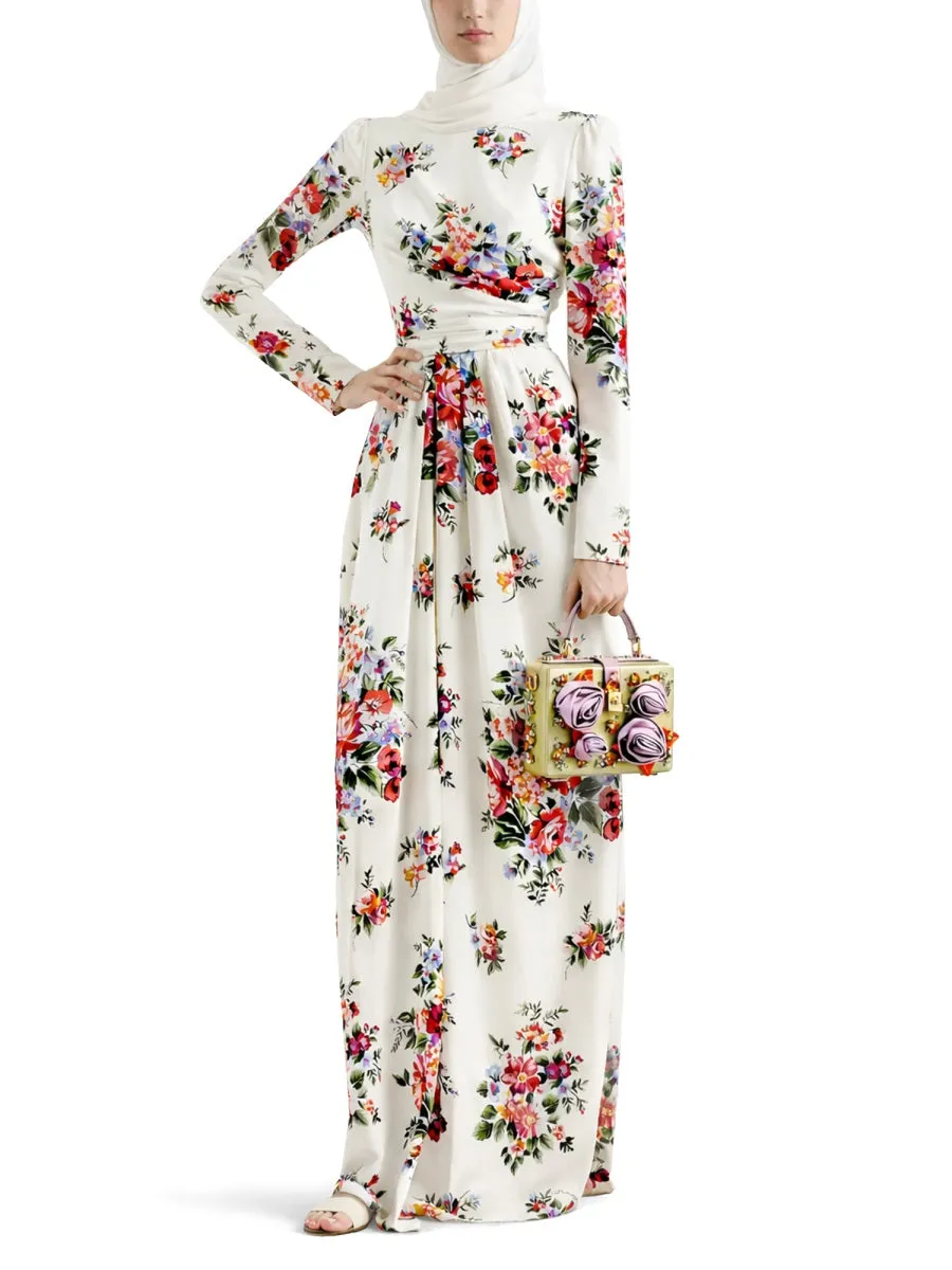 Long Floral Print Dress sold by Lord & Taylor product image thumbnail 3