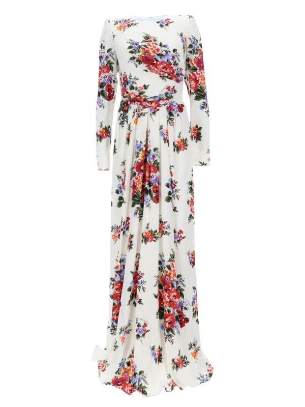 Long Floral Print Dress made by Dolce & Gabanna