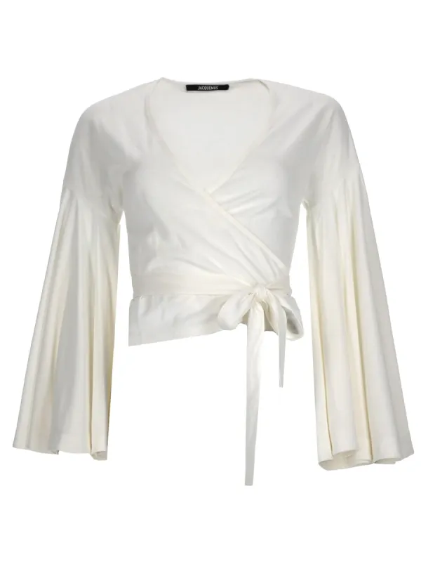 Top Le Cache Coeur Ventadou White made by Jacquemus