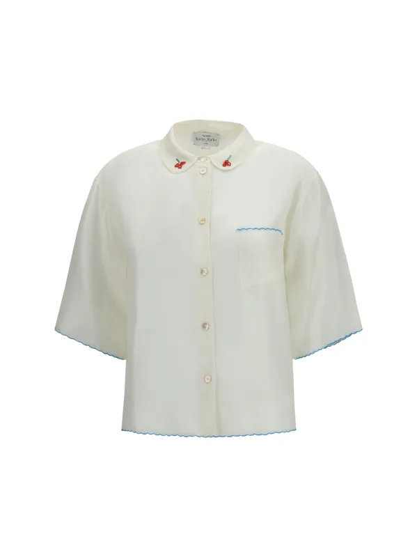 Shirt Embroidered Butter made by Forte Forte