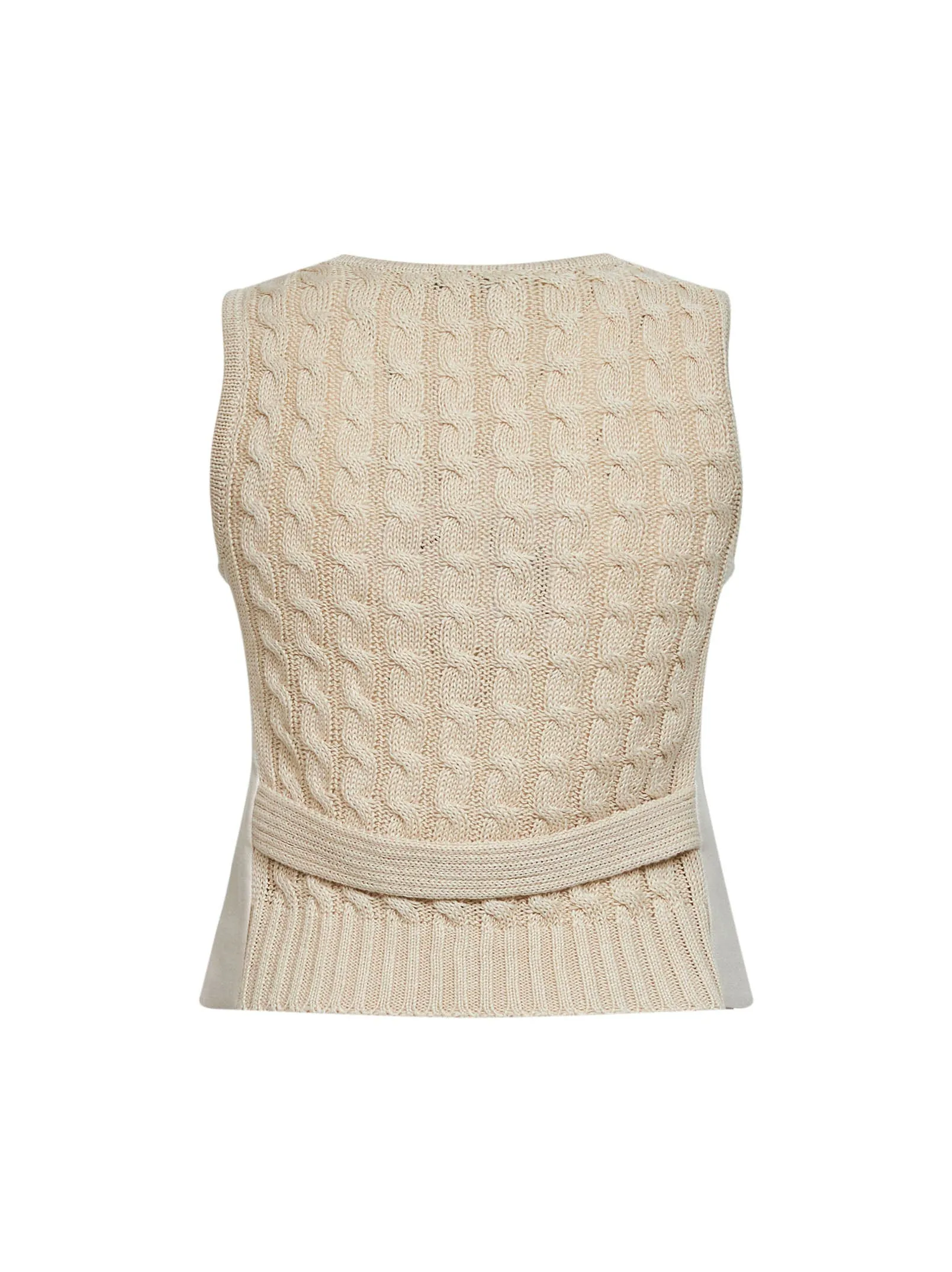 Vest MXMCALIBRI Beige Linen sold by Lord & Taylor product image thumbnail 2