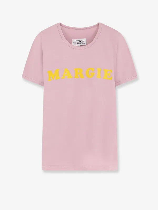 Cotton T-shirt Margie Pink made by Maison Margiela