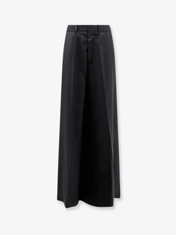 Maxi Skirt Virgin Wool Grey made by Maison Margiela