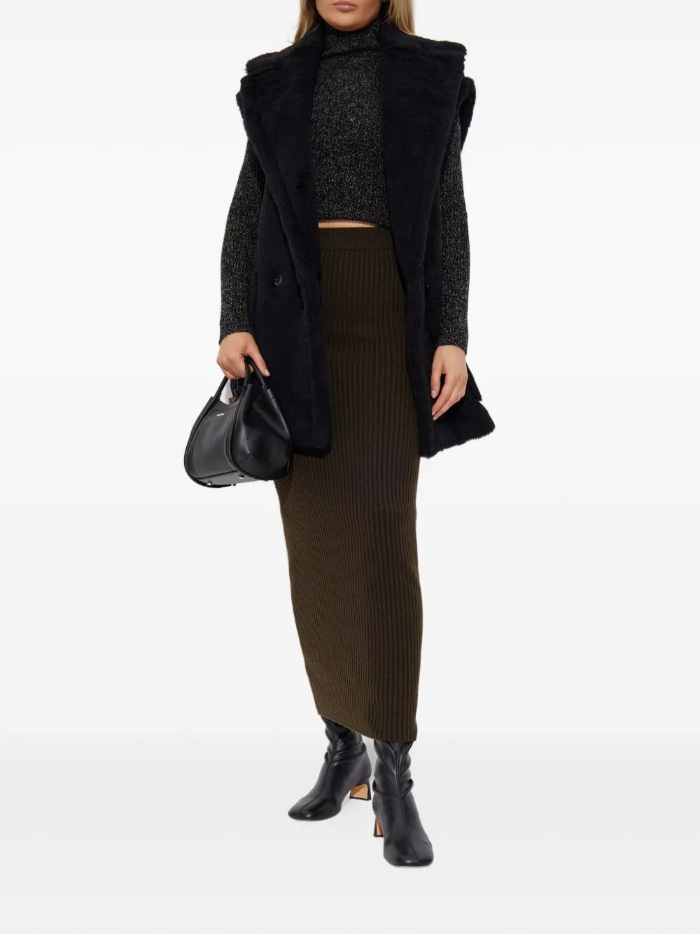 BLACK DOUBLE BREASTED POCKET COAT sold by Lord & Taylor product image thumbnail 5