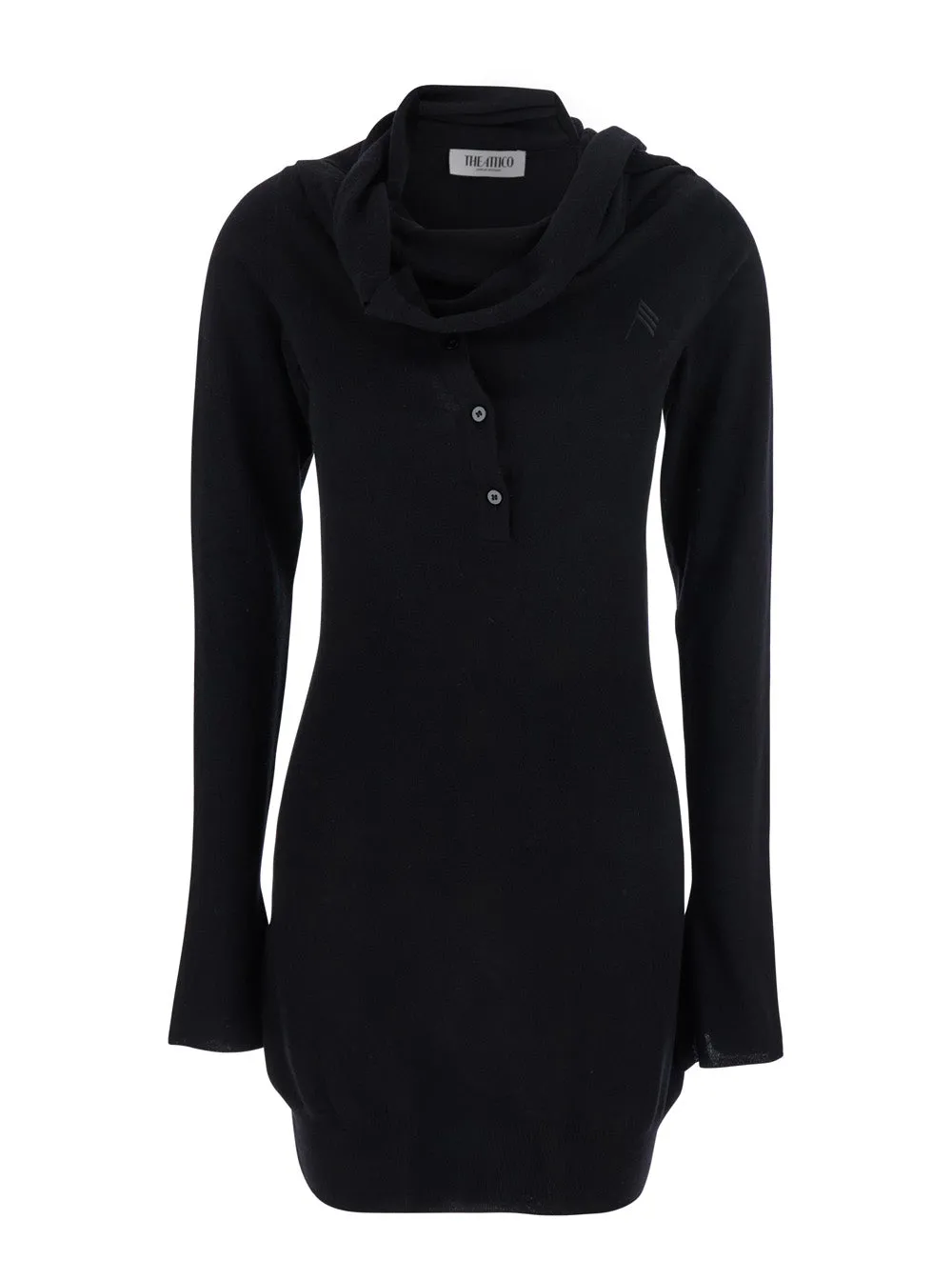 Black Mini Dress with Cowl Neck sold by Lord & Taylor