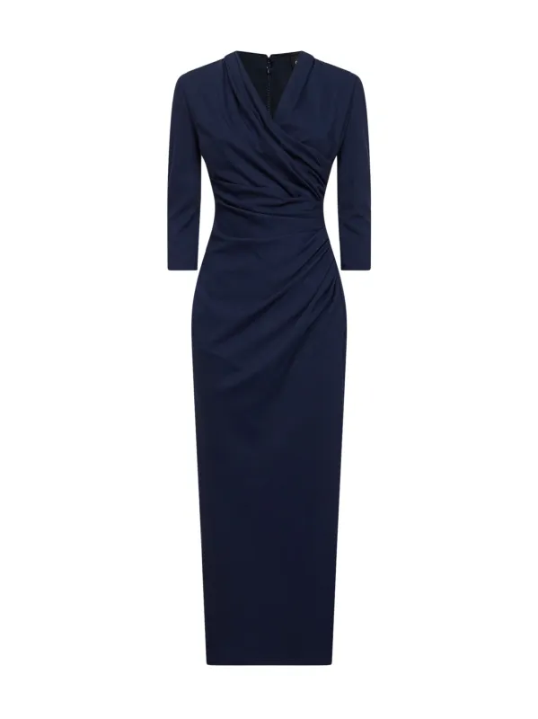 Midi Dress ASV Viscose Blend Blue made by Giorgio Armani
