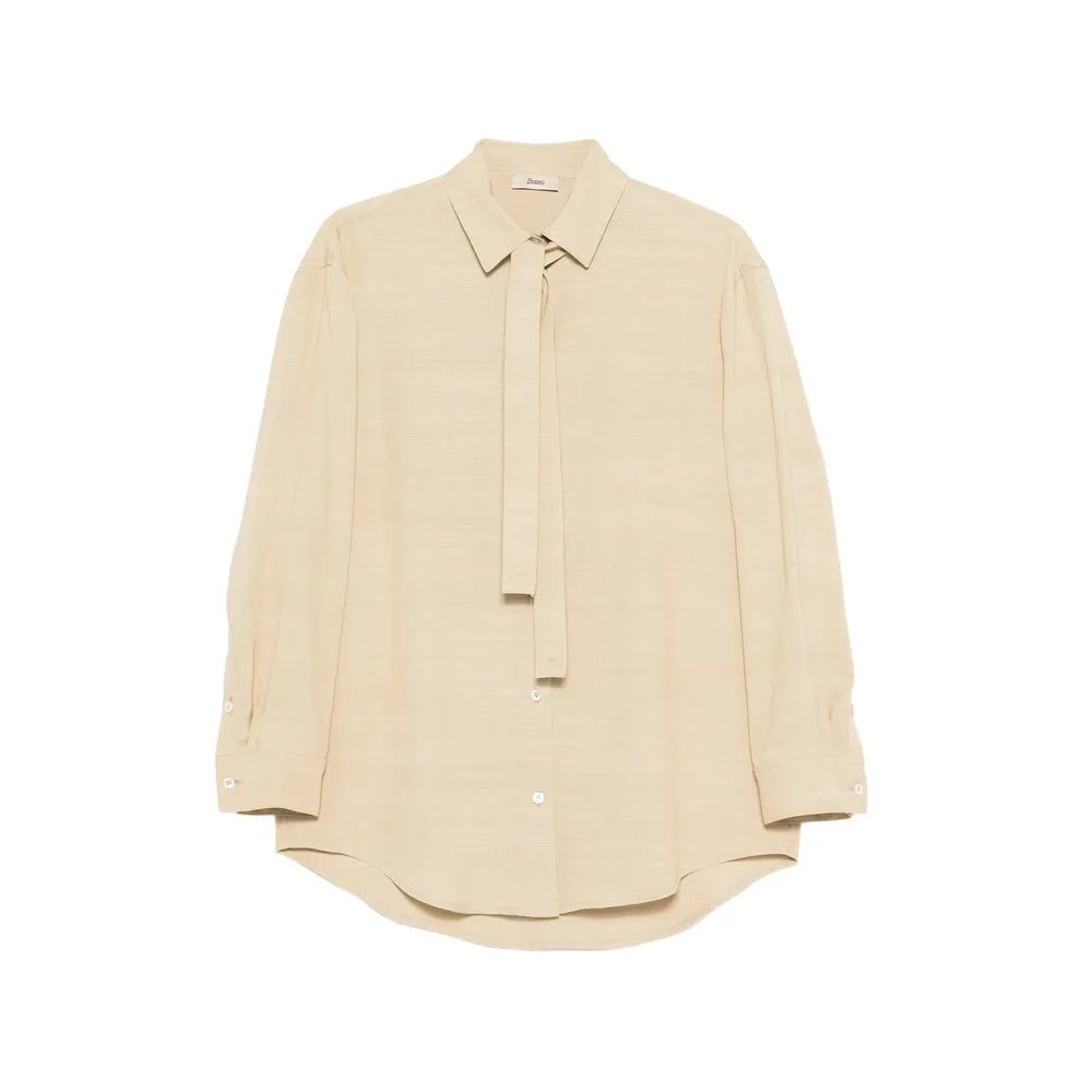Shirt Tie-Neck Viscose sold by Lord & Taylor