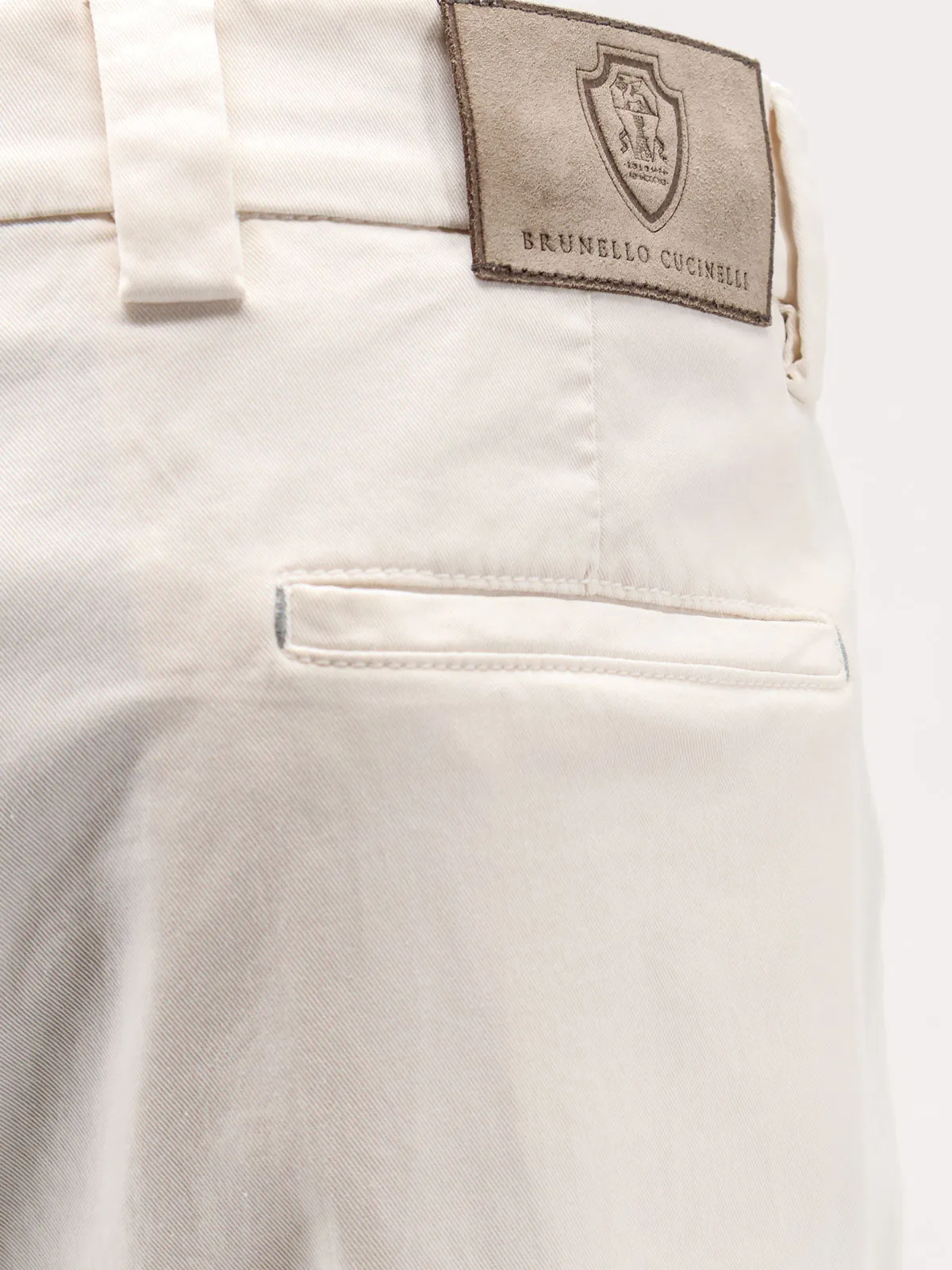Stretch Cotton Trousers White sold by Lord & Taylor product image thumbnail 3