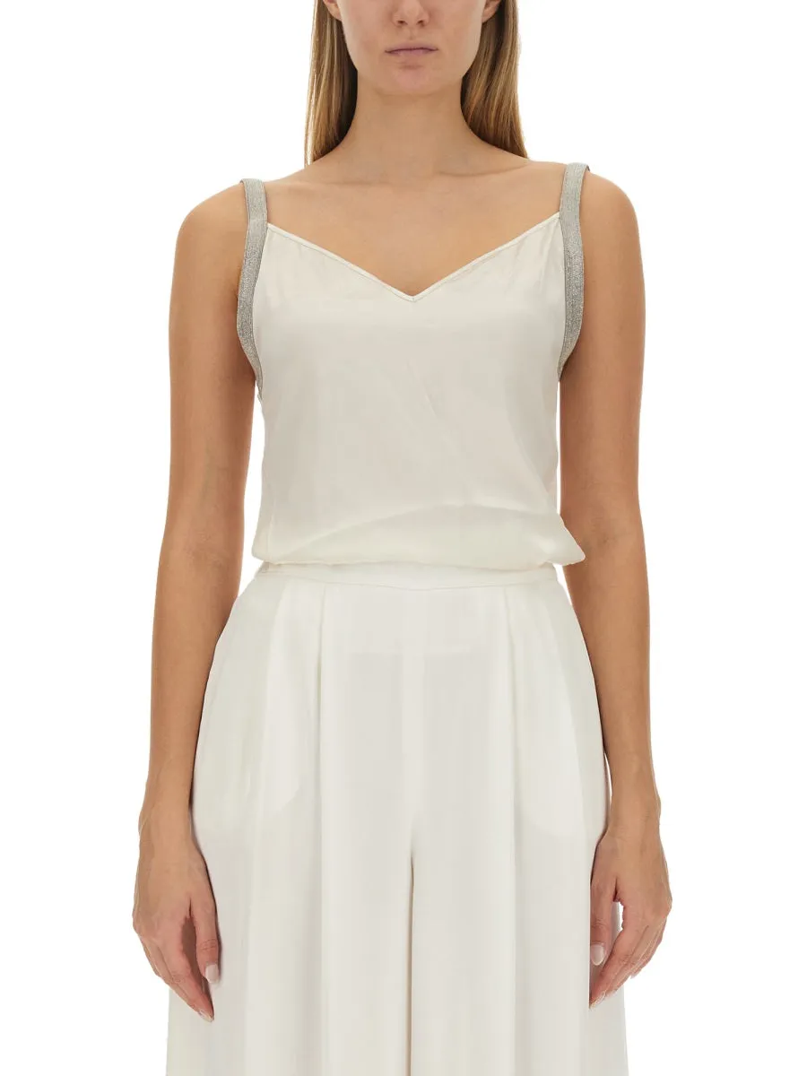 Satin Lingerie Top sold by Lord & Taylor