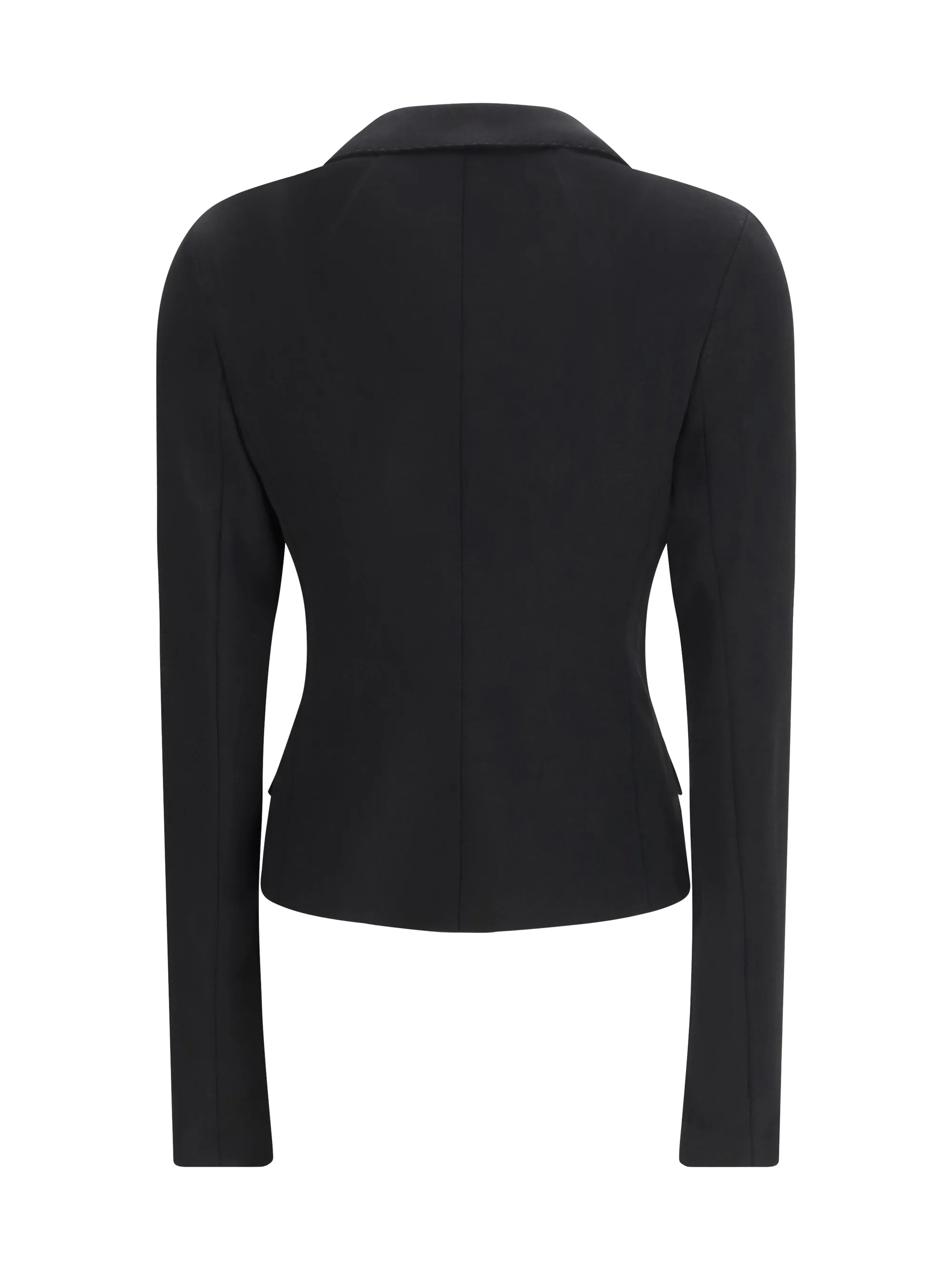 Single-Breasted Jacket Stretch Wool Black sold by Lord & Taylor product image thumbnail 3