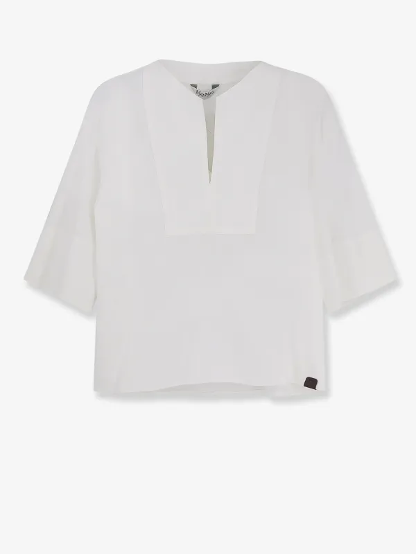 Shirt Linen-Blend White made by MaxMara