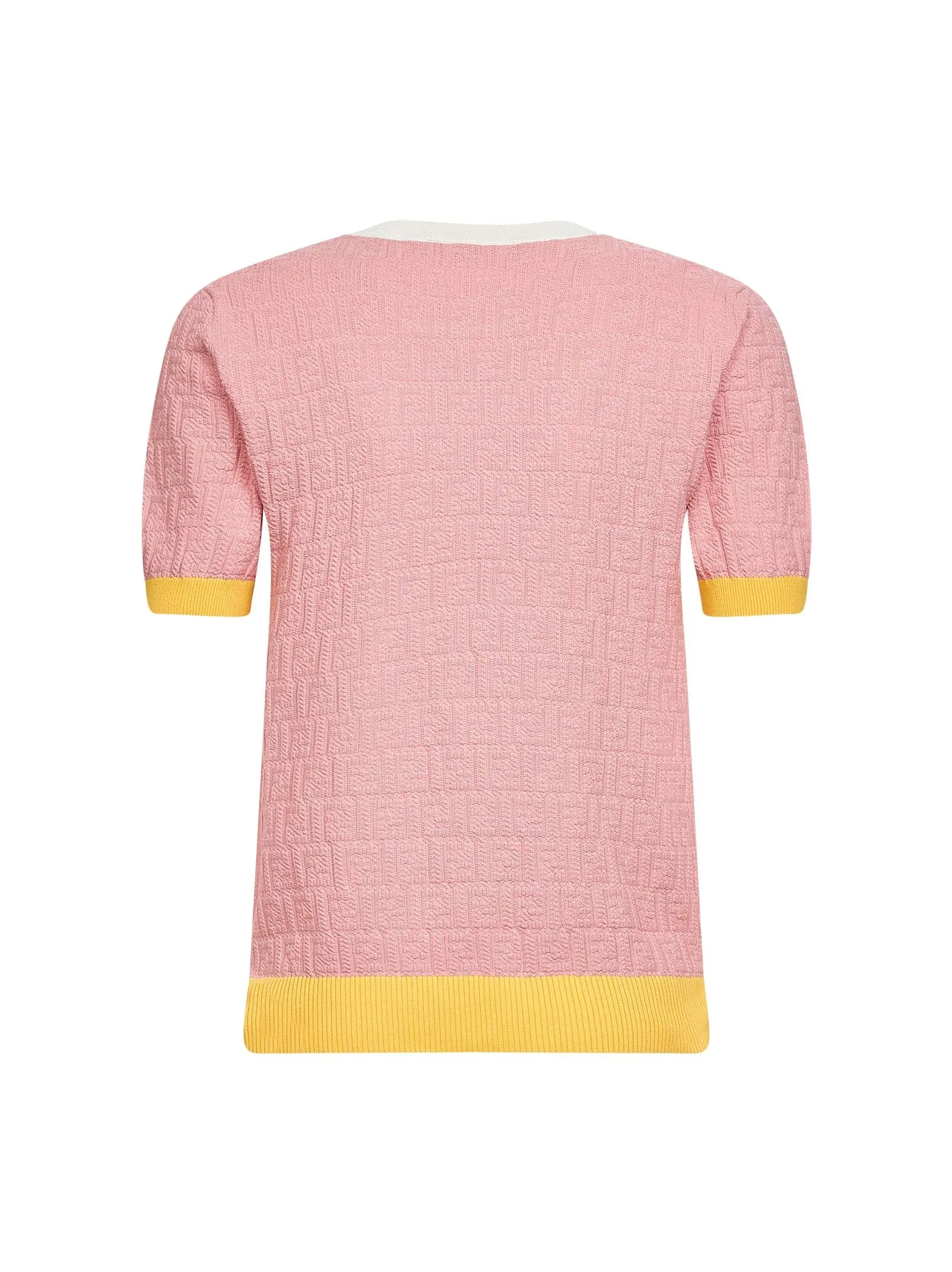 Sweater FF Jacquard Pink Cotton-Silk sold by Lord & Taylor product image thumbnail 2