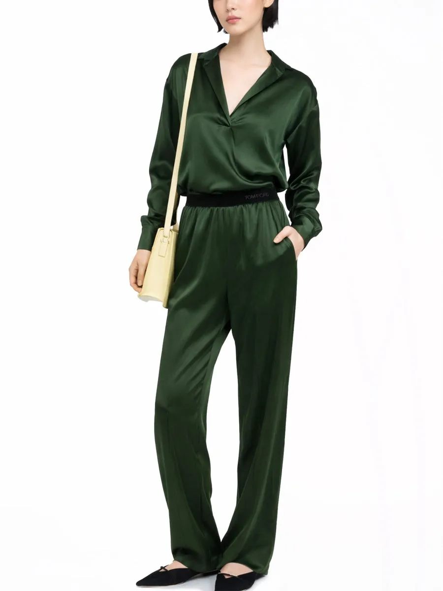 Silk Satin Stretch Shirt sold by Lord & Taylor product image thumbnail 2