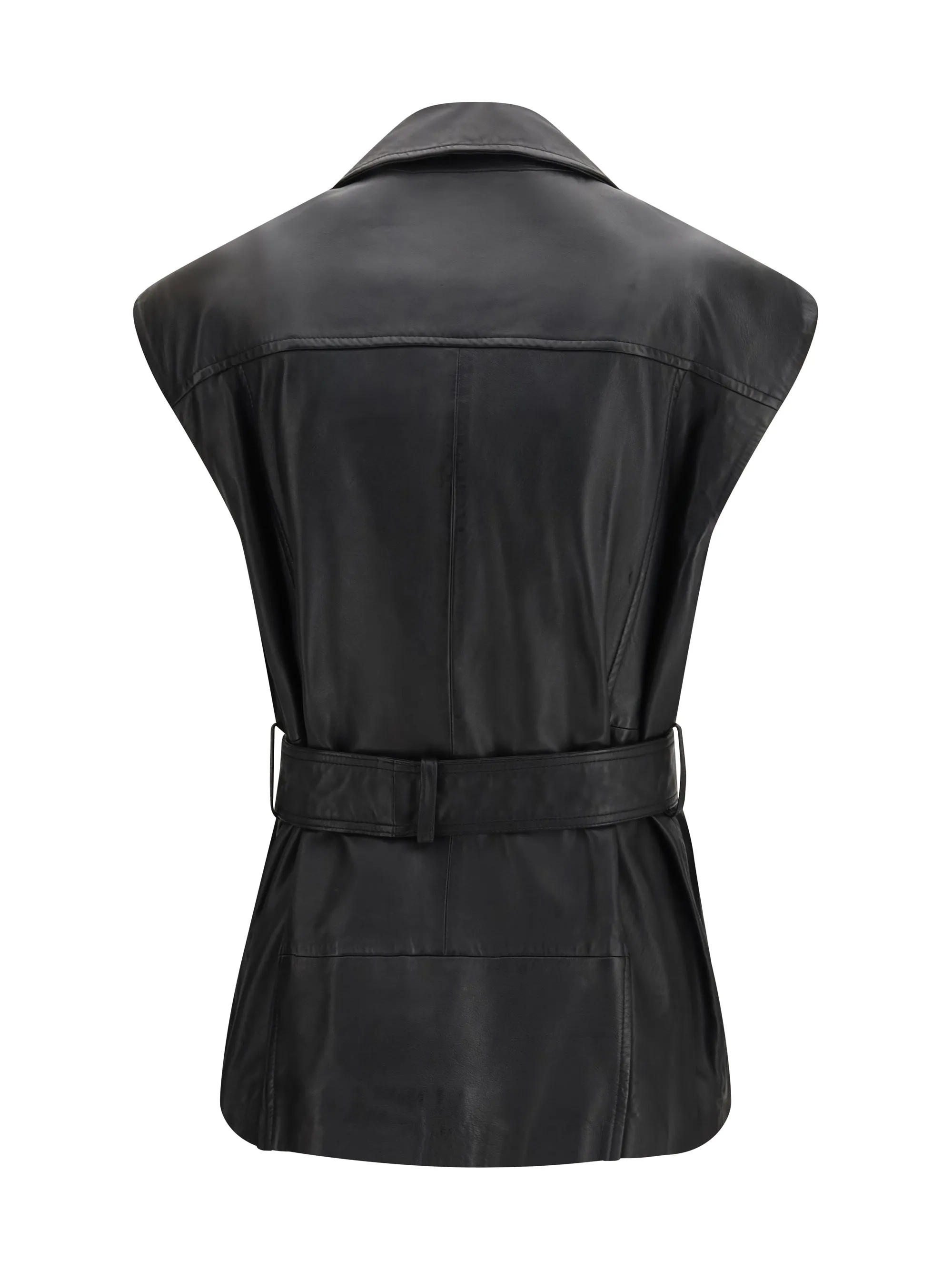 Biker Vest Gypsy Black Goatskin sold by Lord & Taylor product image thumbnail 3