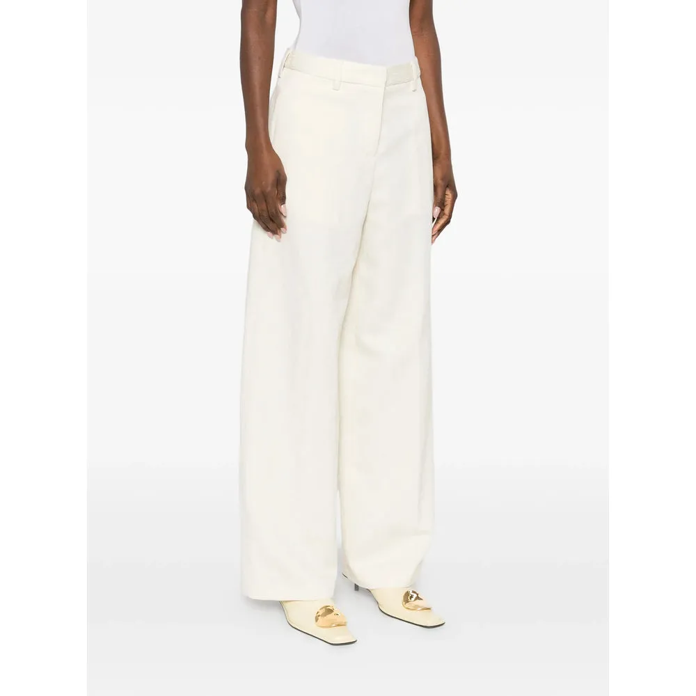 Light Cream Wide Leg Trousers sold by Lord & Taylor product image thumbnail 4