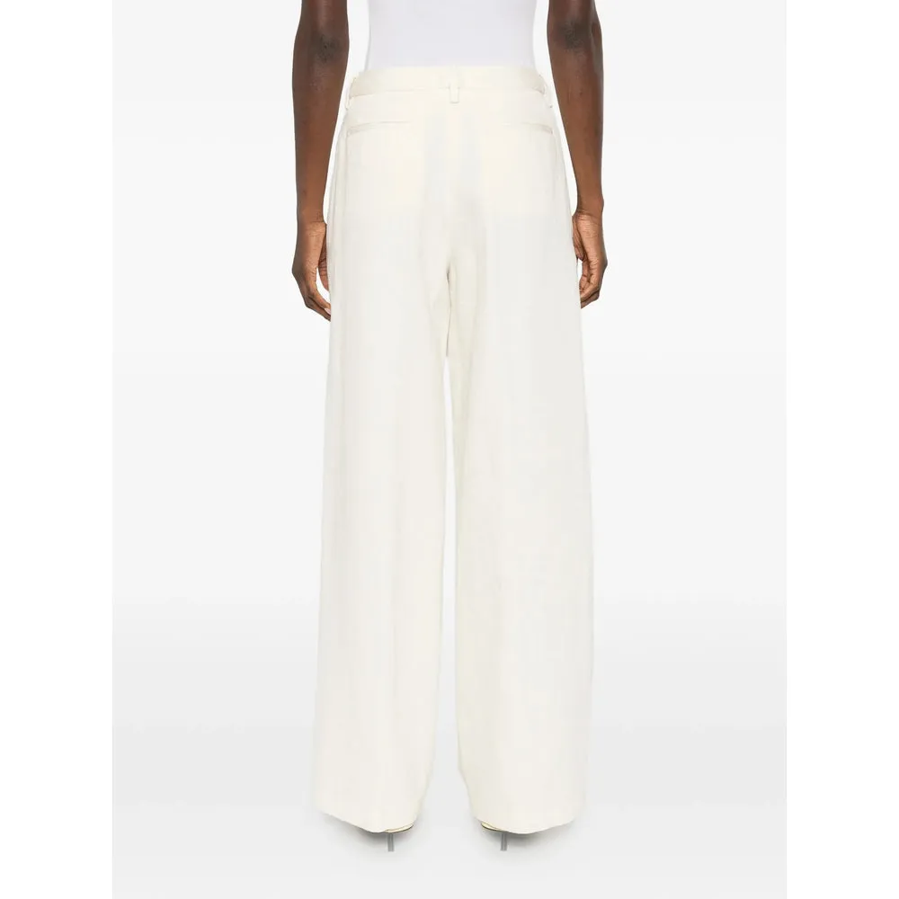 Light Cream Wide Leg Trousers sold by Lord & Taylor product image thumbnail 5