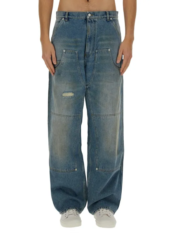 Wide-Leg Jeans made by Moschino