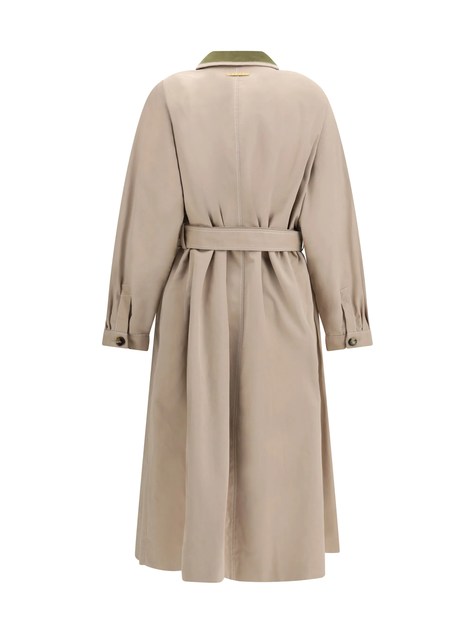 Trench Coat Gabardine Cement sold by Lord & Taylor product image thumbnail 3