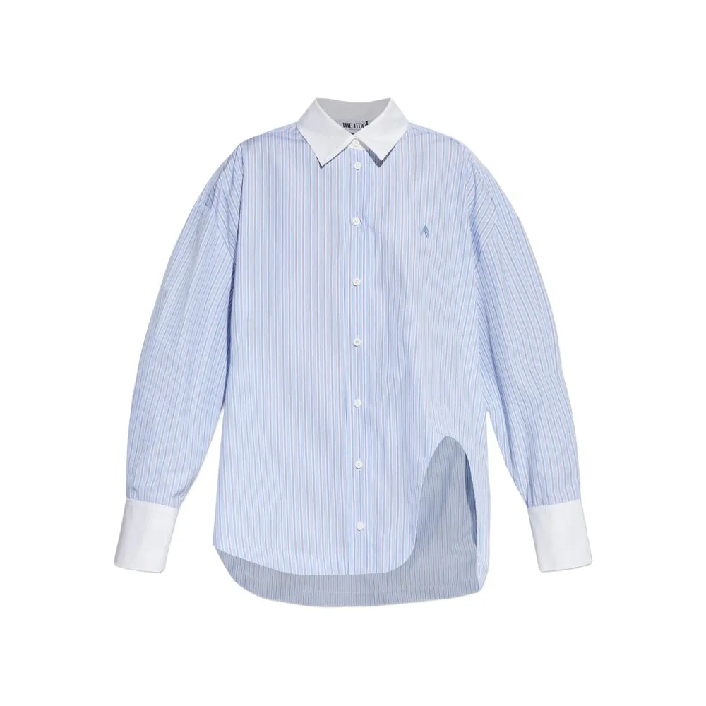 Embroidered Light Blue Striped Shirt sold by Lord & Taylor