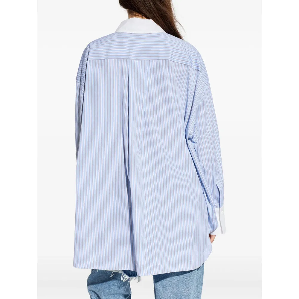 Embroidered Light Blue Striped Shirt sold by Lord & Taylor product image thumbnail 2