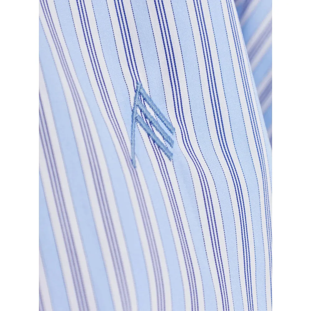 Embroidered Light Blue Striped Shirt sold by Lord & Taylor product image thumbnail 3
