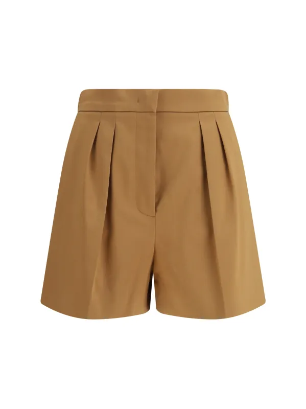 Shorts Stretch Cotton Satin Terra made by MaxMara
