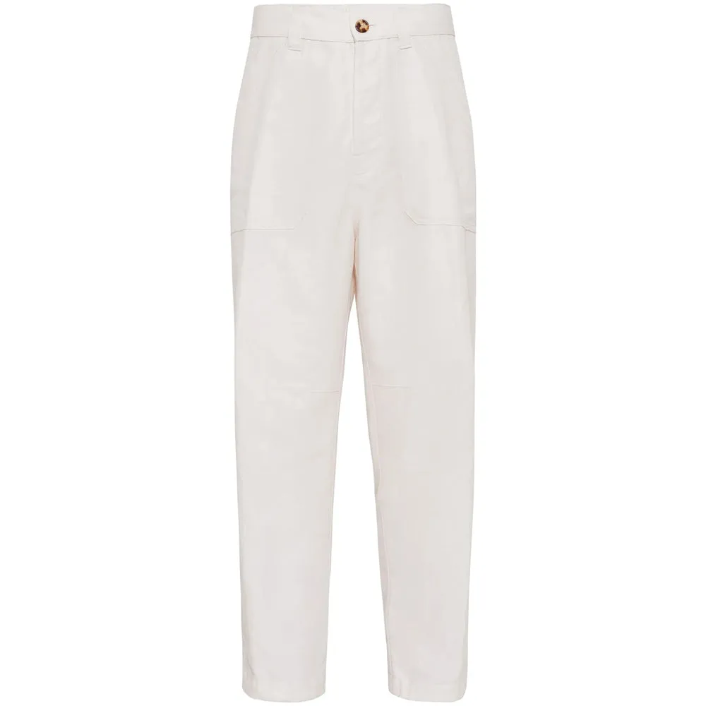 Trousers Cotton-Linen White sold by Lord & Taylor