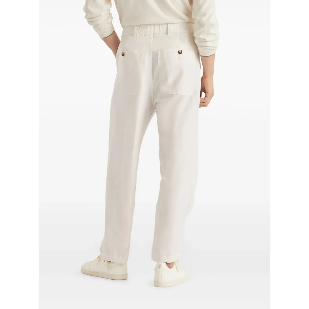 Trousers Cotton-Linen White sold by Lord & Taylor product image thumbnail 5