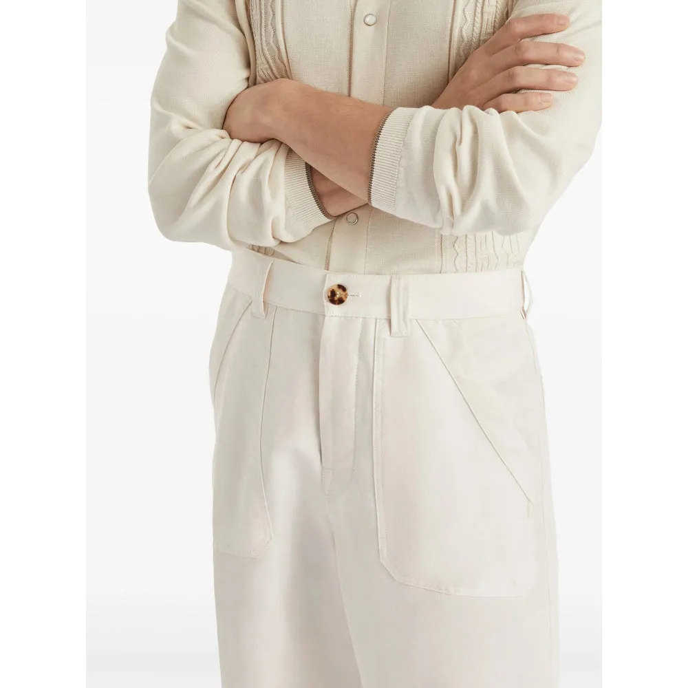 Trousers Cotton-Linen White sold by Lord & Taylor product image thumbnail 2
