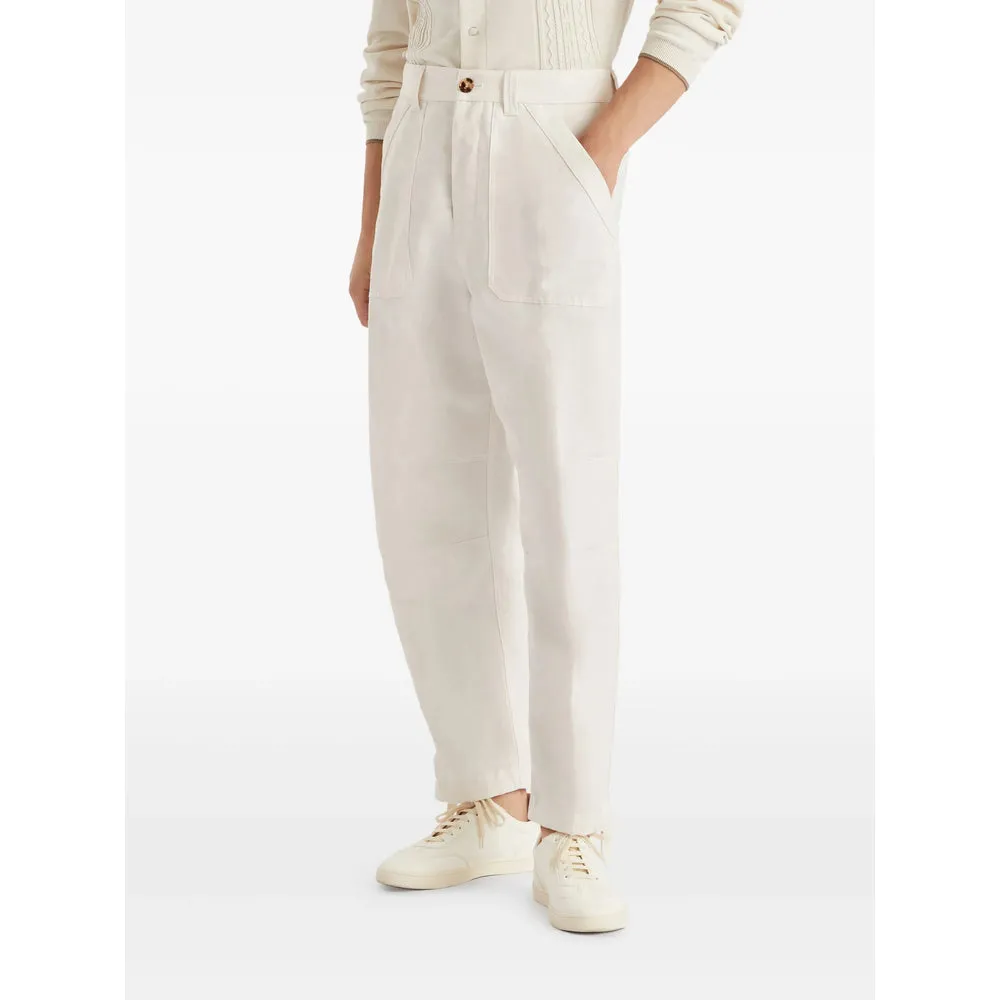 Trousers Cotton-Linen White sold by Lord & Taylor product image thumbnail 3