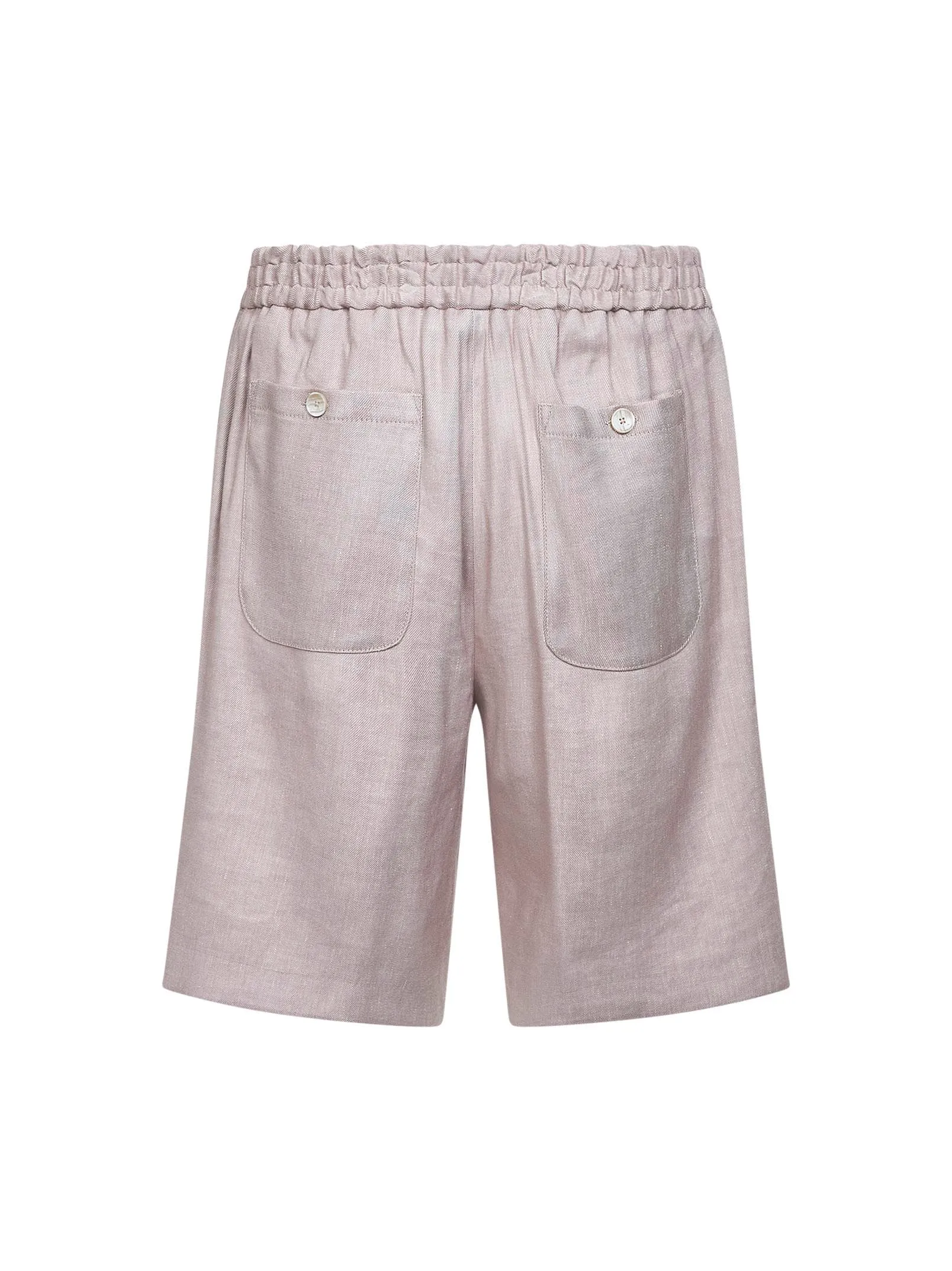Beige Stretch Linen Blend Bermuda Shorts sold by Lord & Taylor product image thumbnail 2