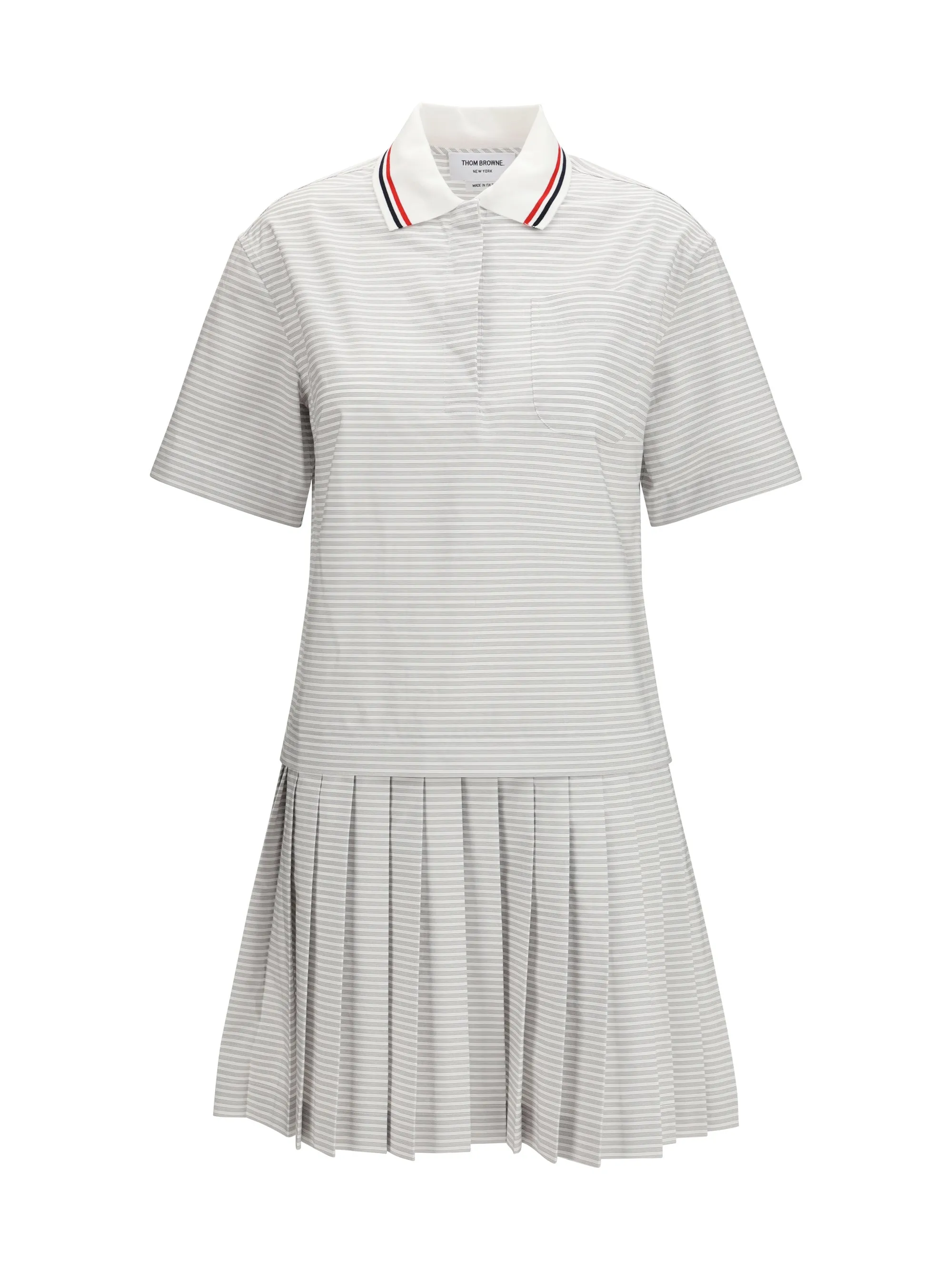 Cotton Polo Dress Medium Grey sold by Lord & Taylor