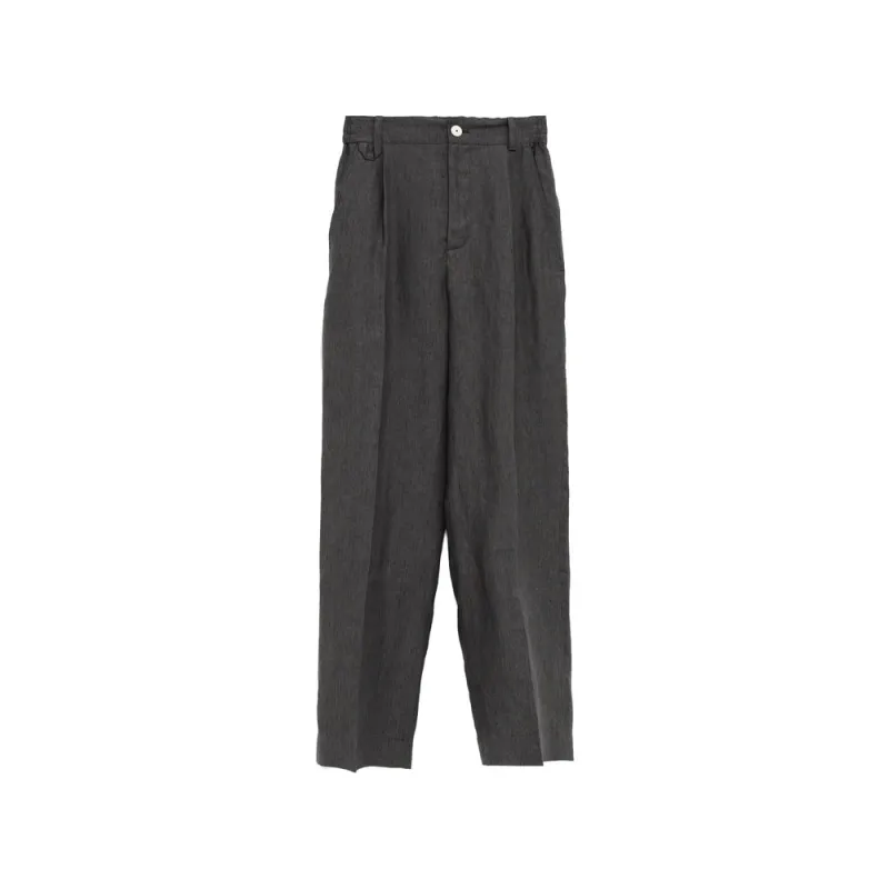 Dark Grey Pinstripe Trousers made by Jacquemus