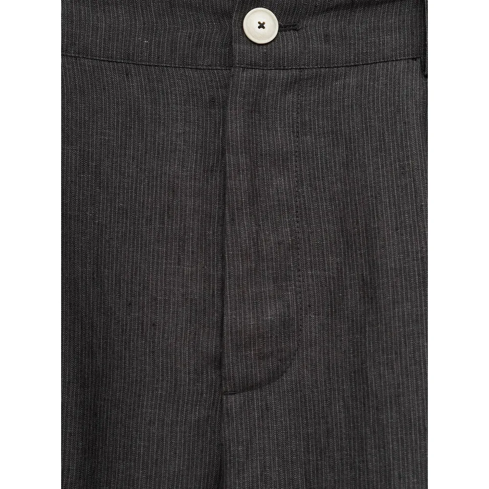 Dark Grey Pinstripe Trousers sold by Lord & Taylor product image thumbnail 2