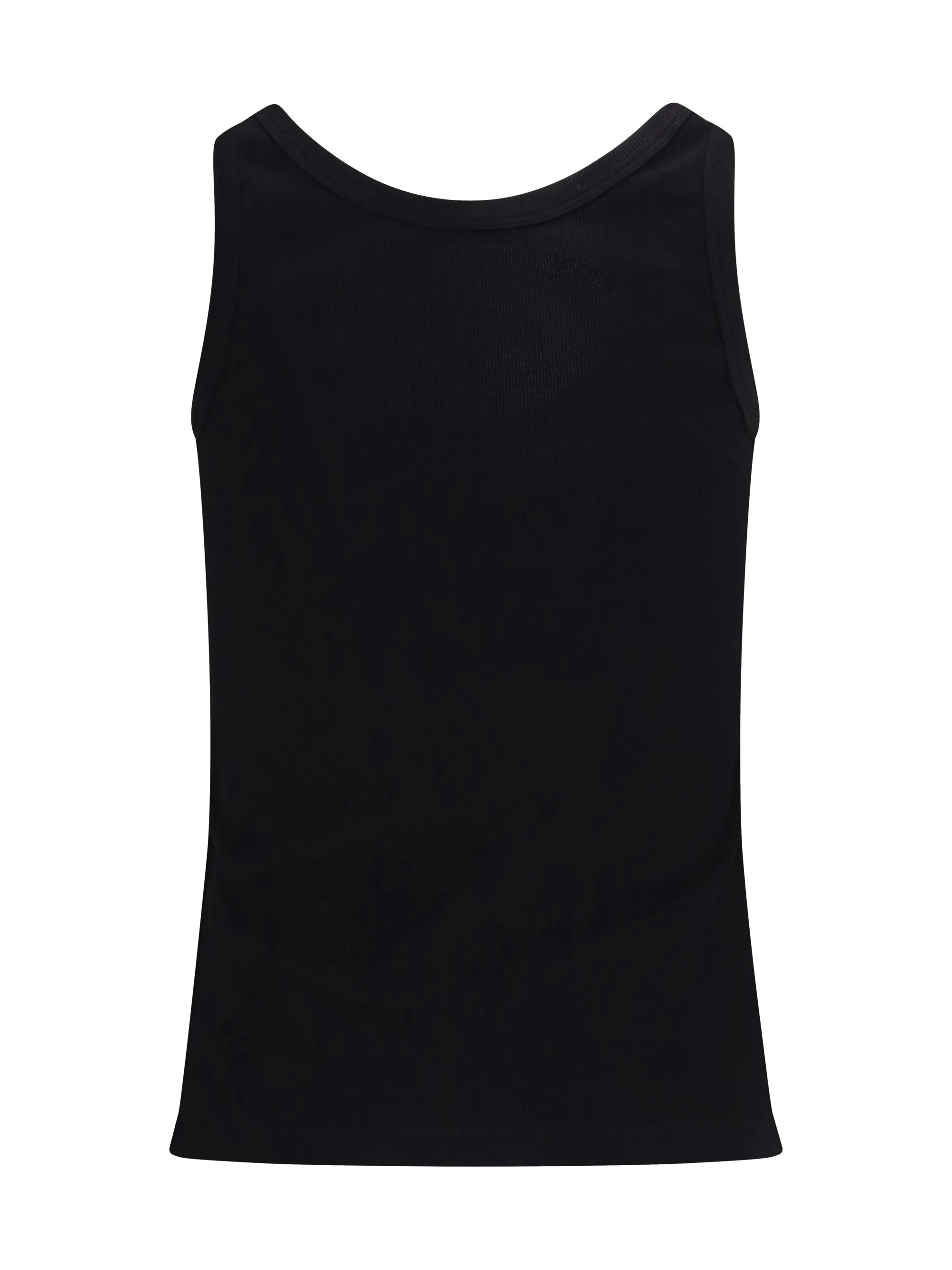 Tank Top Cotton Rib Black sold by Lord & Taylor product image thumbnail 3