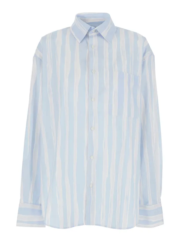 T-shirt La Chemise Camargue Light Blue made by Jacquemus
