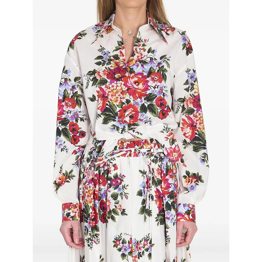 Shirt Floral Print White/Red sold by Lord & Taylor