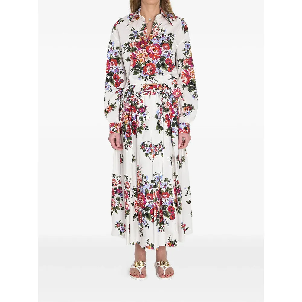 Shirt Floral Print White/Red sold by Lord & Taylor product image thumbnail 5